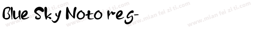 Blue Sky Noto reg字体转换